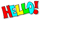 Colorful Hello Name Tag