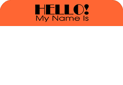 Hello My Name Is Name Tag