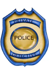 Police Private Detective Badges Name Tag