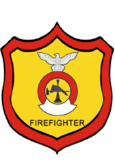 Volunteer Firefighter Badges Name Tag
