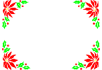 Christmas Poinsettia Frame
